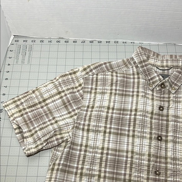 Royal Robbins Brown and White Casual Button Down Shirt - Picture 4 of 10